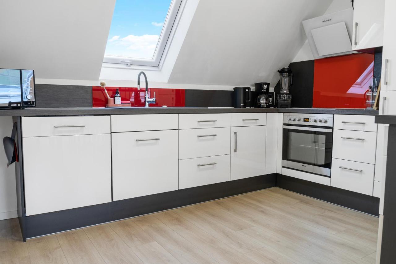 Modernes 3-Zimmer Loft Mit Balkon Hennesee 5 Min Eslohe Eksteriør bilde